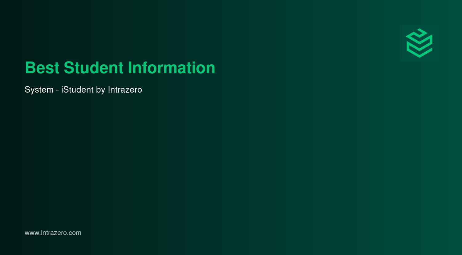 Best Student Information System (SIS) in 2026: iStudent by Intrazero